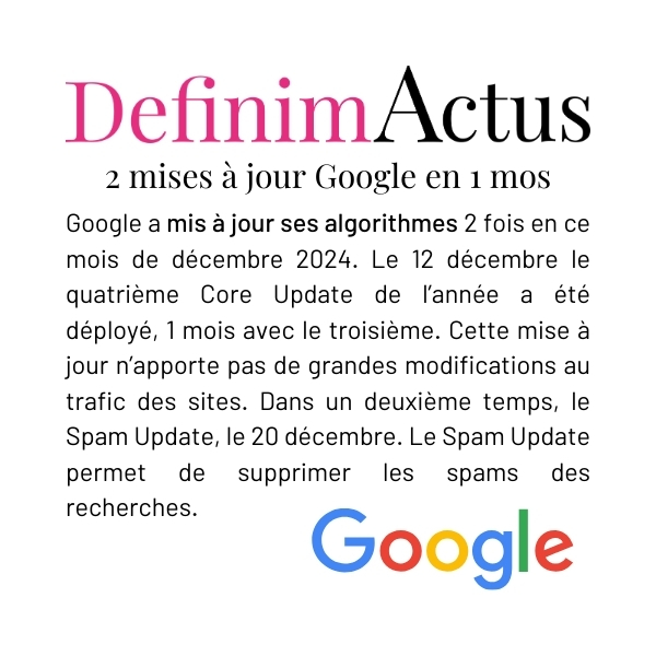 Illustration des impacts de la mise à jour anti-spam de Google en décembre 2024 sur les sites web