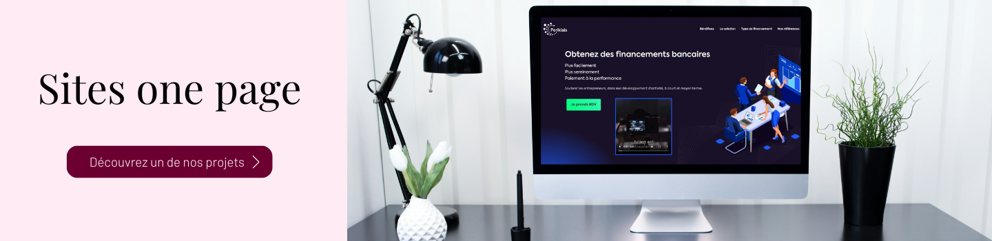 Refonte site vitrine site one page Bordeaux