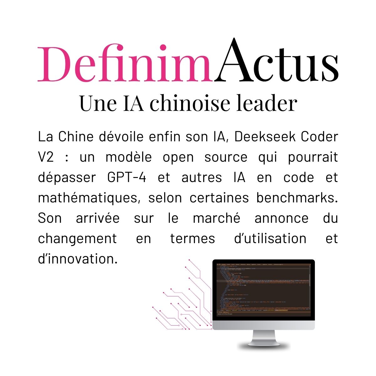 IA chinoise Deekseek Coder V2