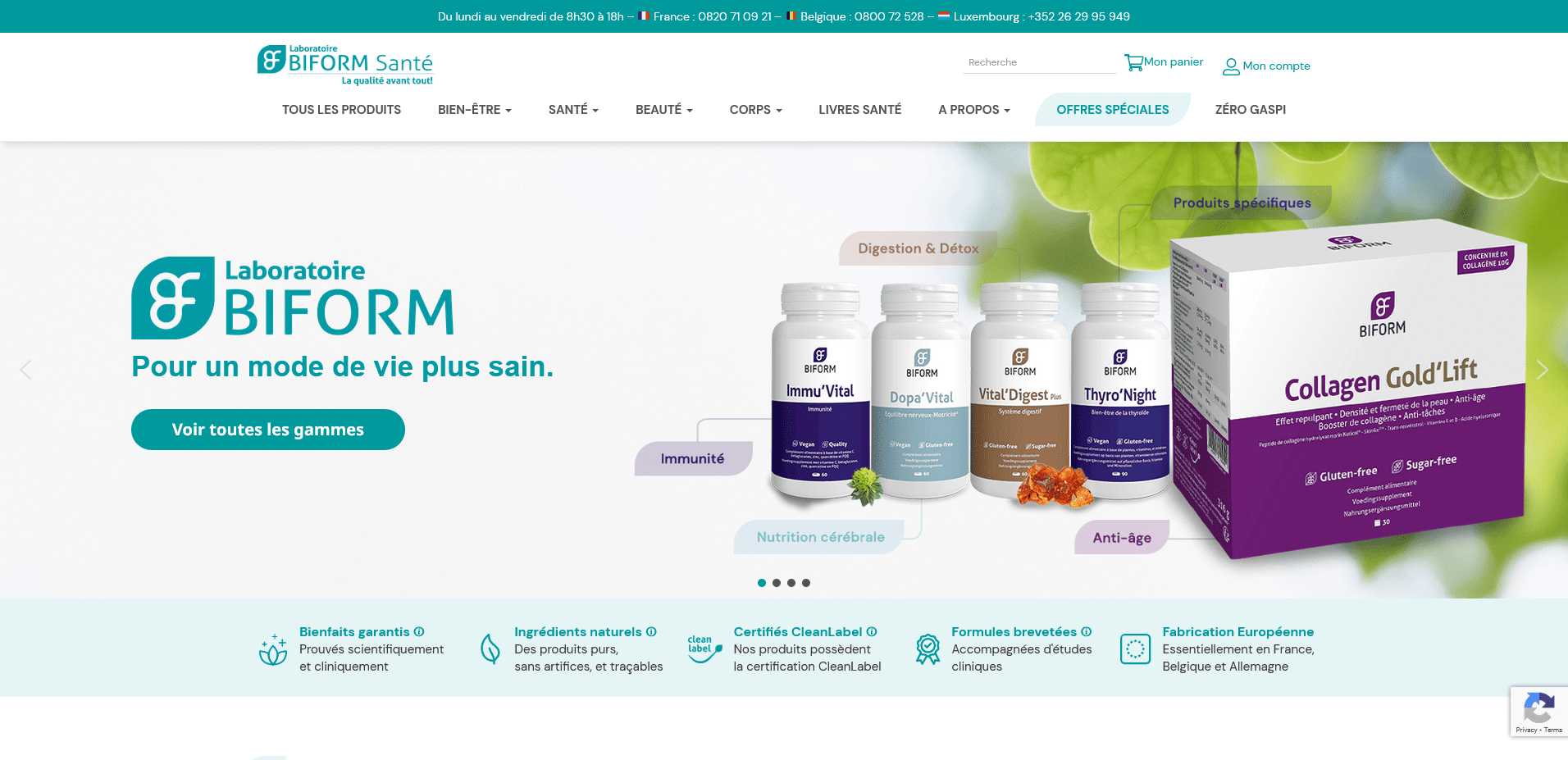 Elements réassurance site internet développement site web Biform agence Definima