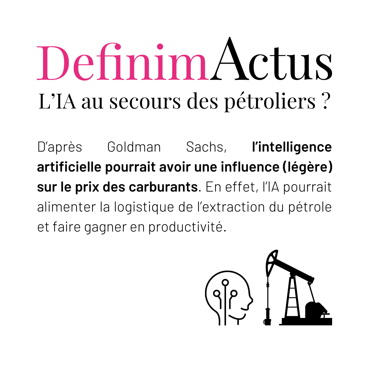 intelligence artificielle réduction prix pétrole carburant actualité digitale septembre