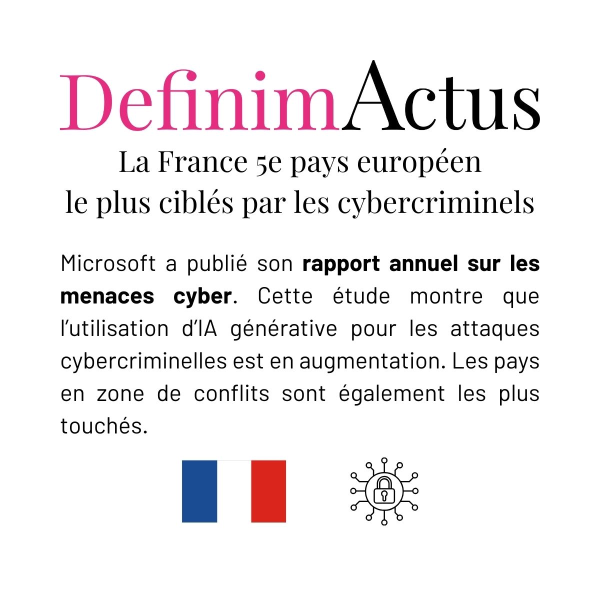 cybercriminalité france attaque hackers intelligence artificielle phishing deepfake espionnage entreprises