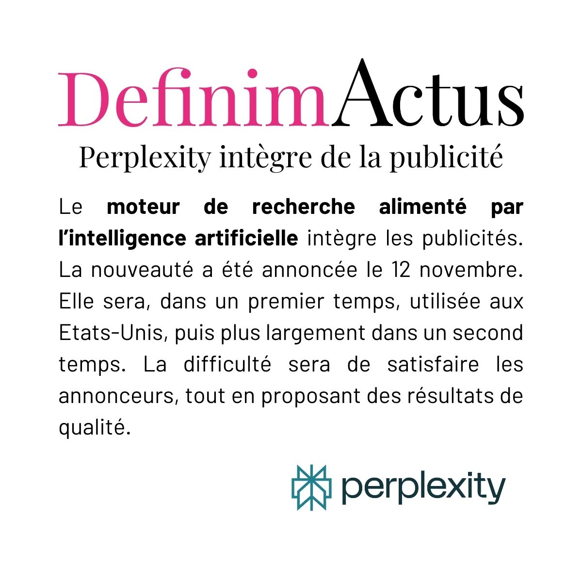 perplexity moteur recherche publicité monétisation confidentialité intelligence artificielle annonces ciblées