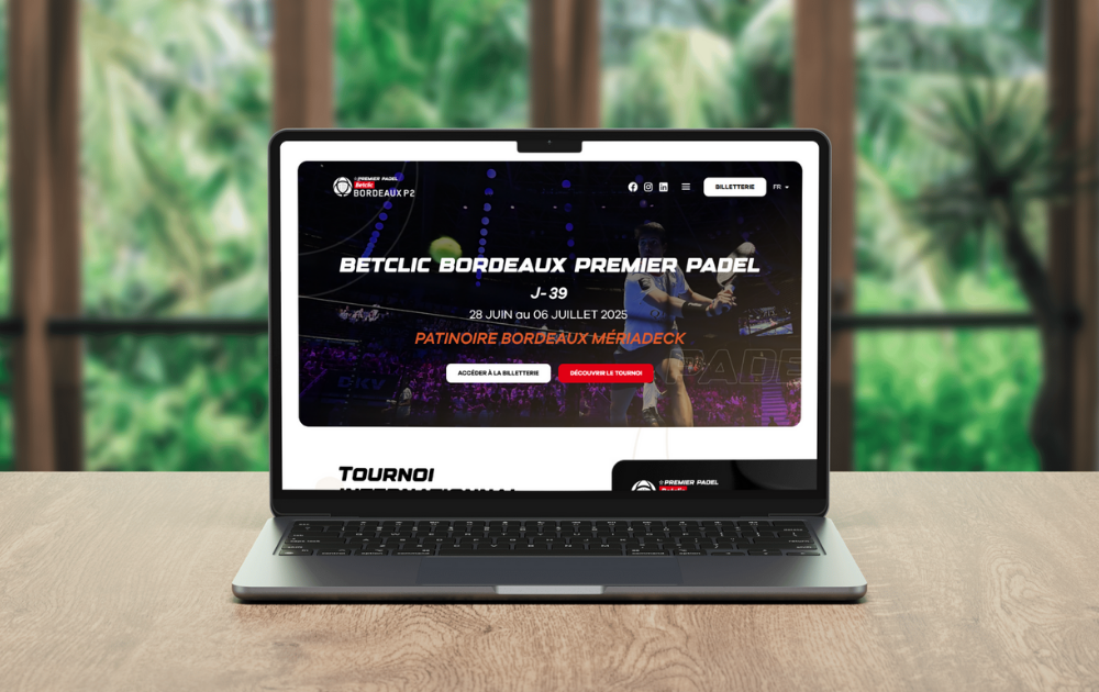 stratégie digitale entreprise association événement sportif bordeaux betclic premier padel