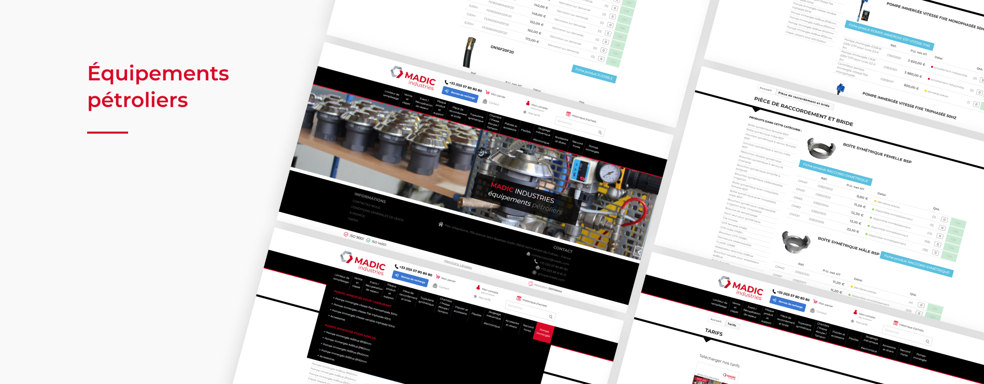 site e-commerce sur mesure madic group 1 site internet 2 interfaces agence développement web
