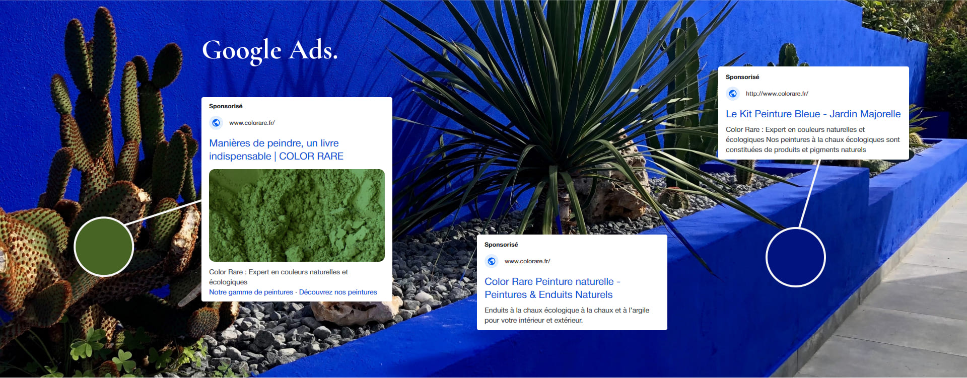 color rare stratégie SEA campagnes Google Ads publicité payante agence web marketing bordeaux