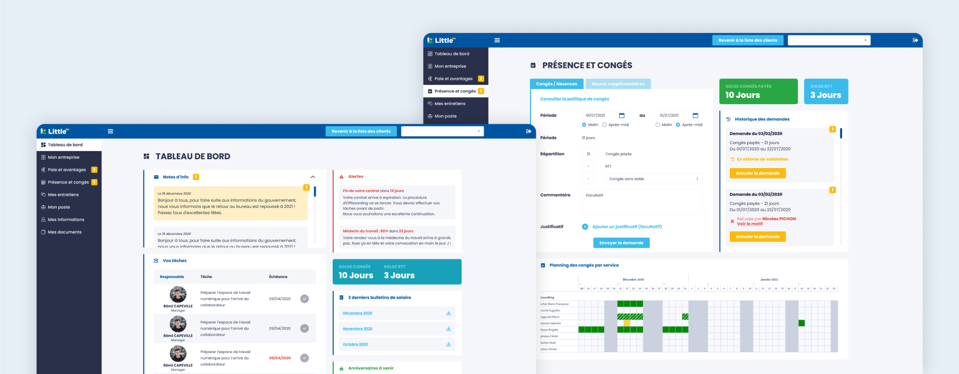 développement sur mesure outil métier ressources humaines gestion onboarding et offboarding