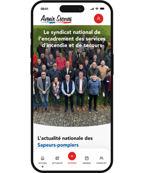 site vitrine institutionnel avenir secours syndicat agence digitale bordeaux expérience utilisateur