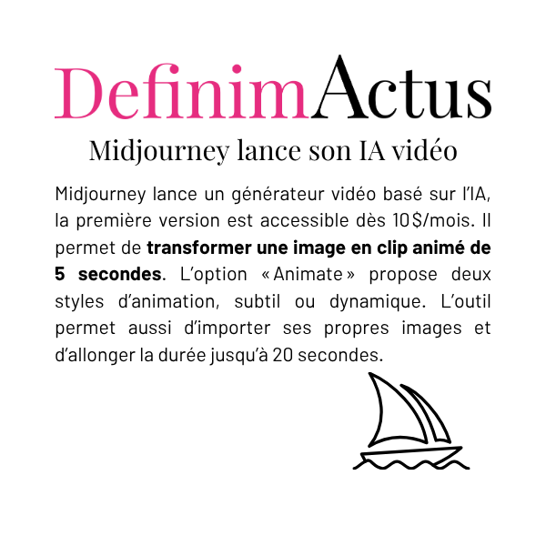 animation IA génération vidéo 5 sec low motion high motion Midjourney import prolongement photo