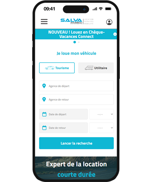 Site internet Salvaloc agence Symfony outil métier connecté réservation véhicules courte durée efficace