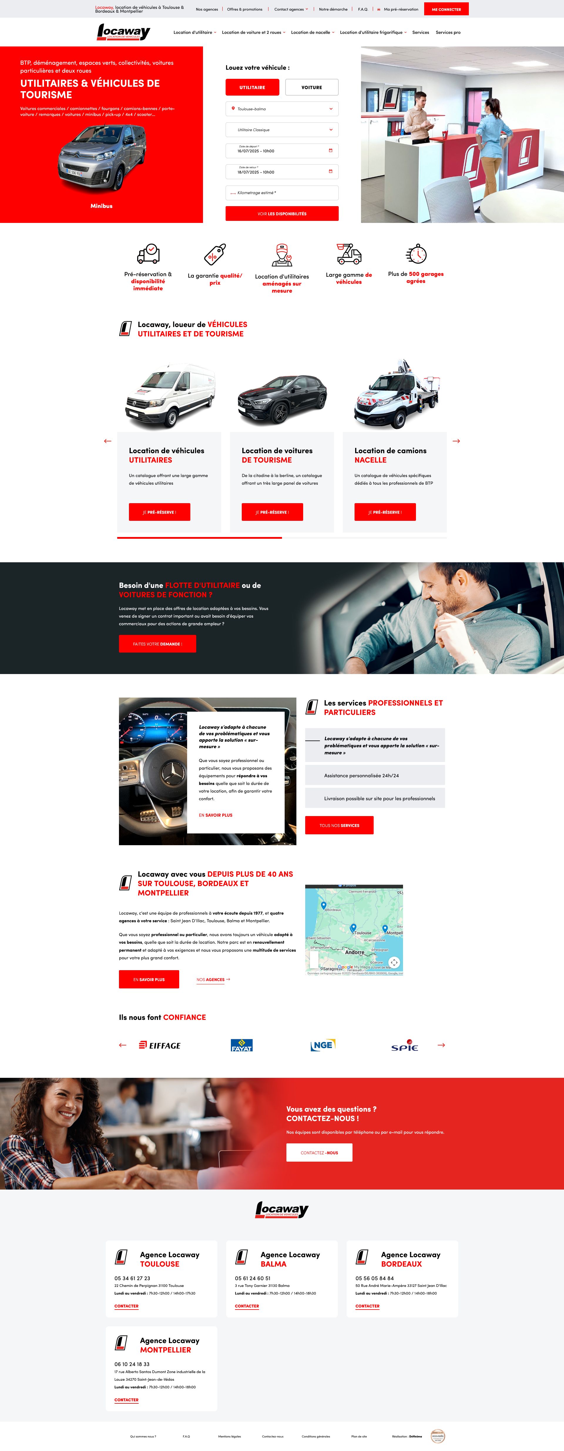 Scroll Locaway outil web sur mesure développement logiciel outil réservation web sur mesure logiciel métier développement web