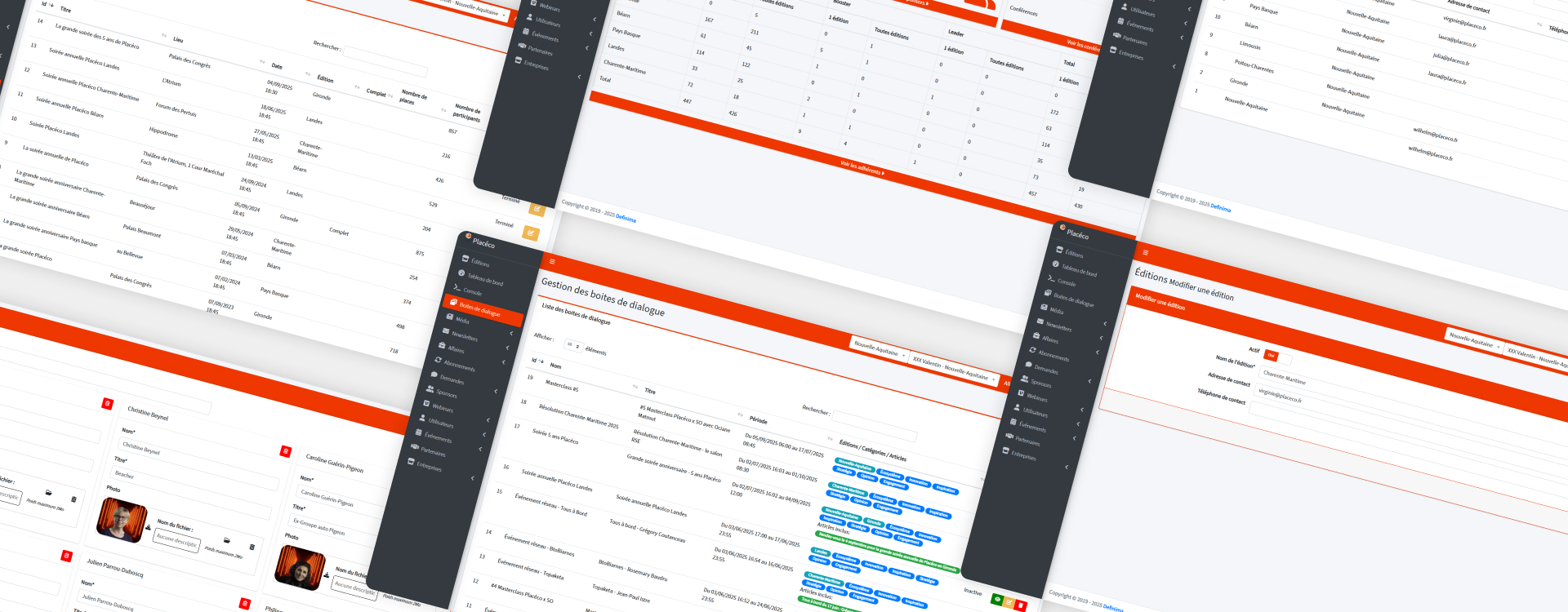 Site Placéco architecture modulaire gestion adhérents encarts publicitaires événements newsletters optimisés Site Placéco architecture modulaire gestion adhérents encarts publicitaires événements newsletters optimisés