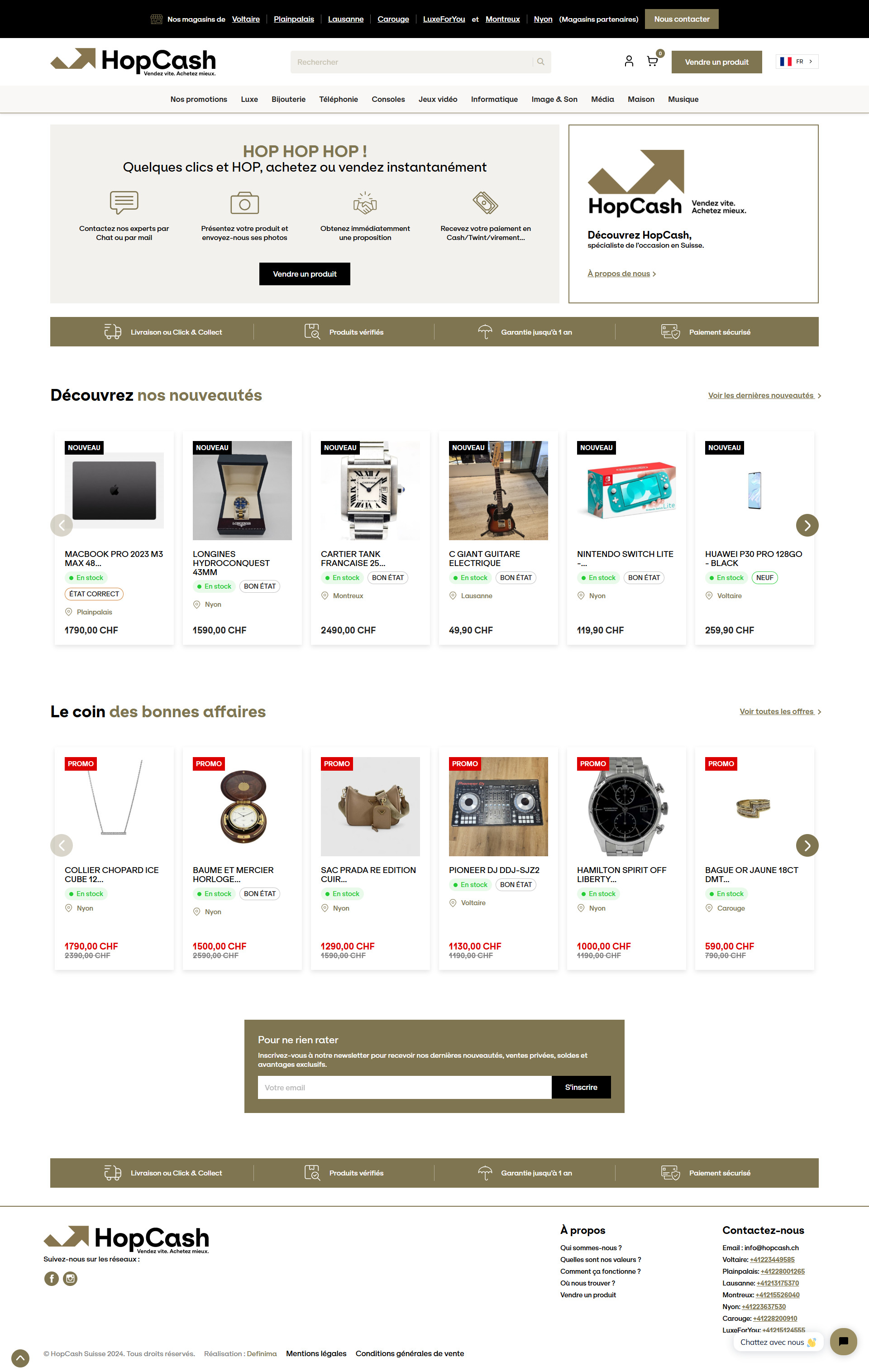 site ecommerce prestashop suisse hopcash gestion stock tgm multi entrepôts caisse connectée