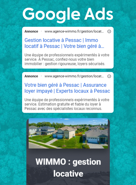 site wordpress immobilier pessac gestion locative vente location biens alertes email