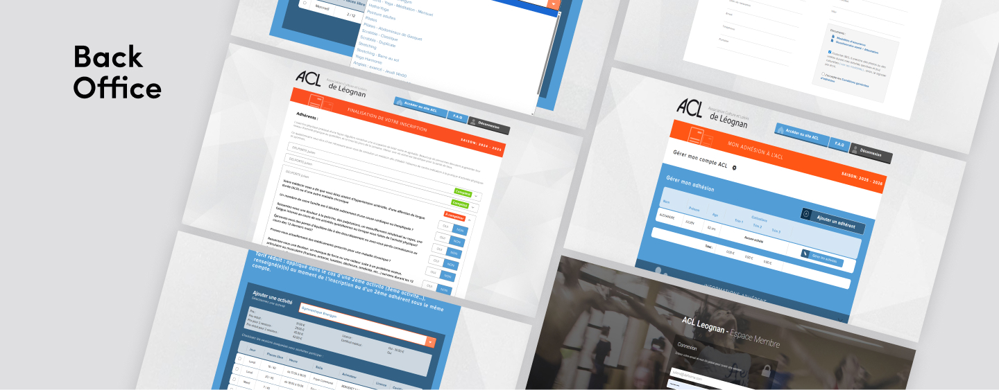 plateforme web associative sur mesure développée à Bordeaux par agence digitale Definima