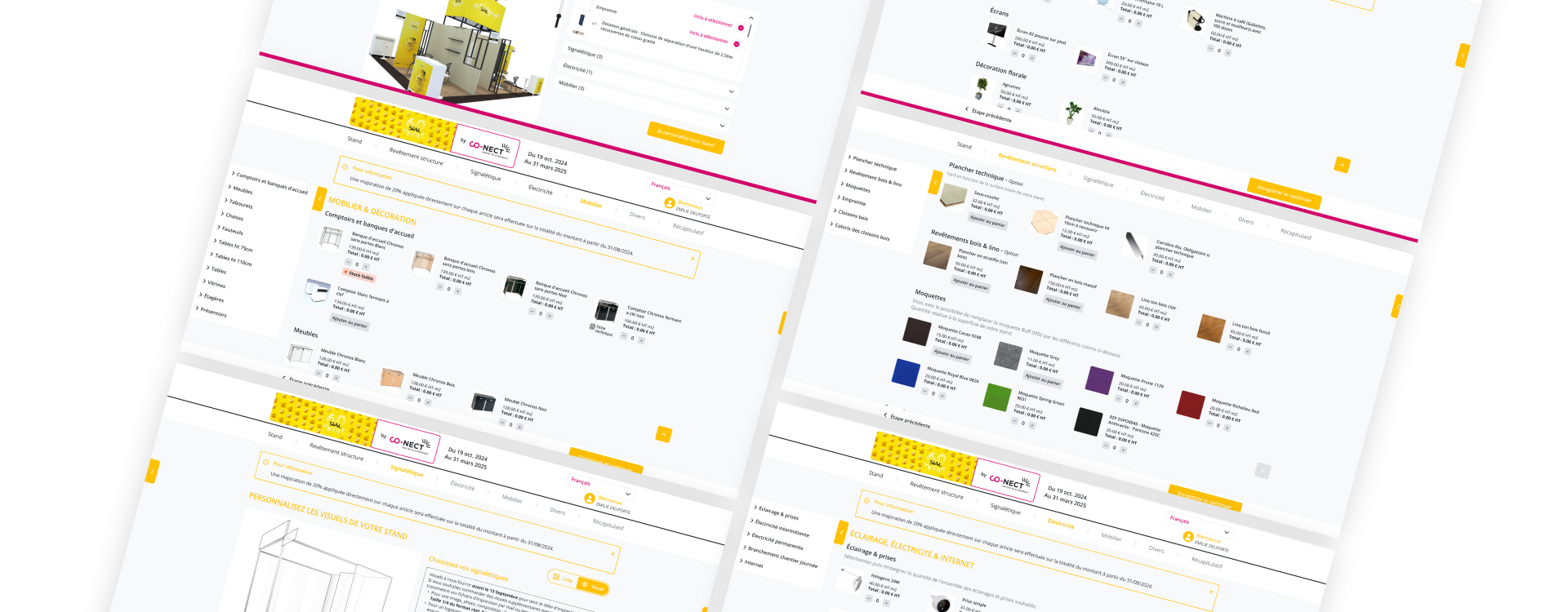 relance intelligente exposants événement plateforme organisation logistique développement sur mesure
