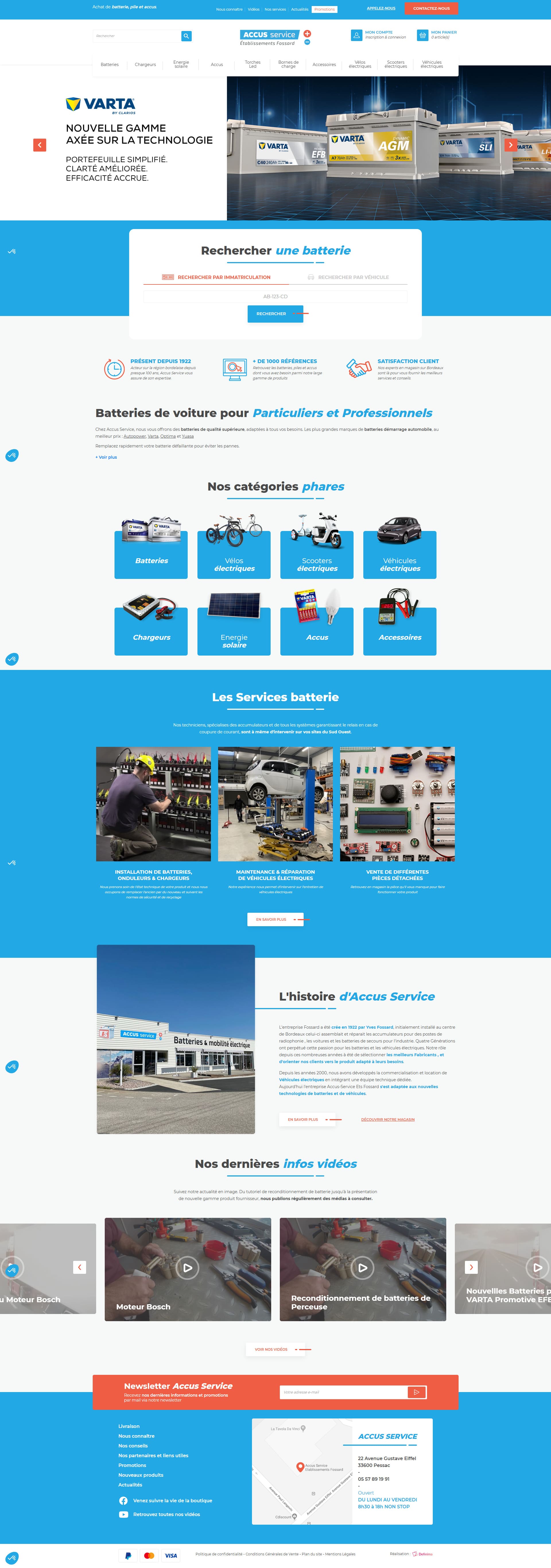 site e-commerce prestashop batterie vélo électrique scooter livraison click and collect