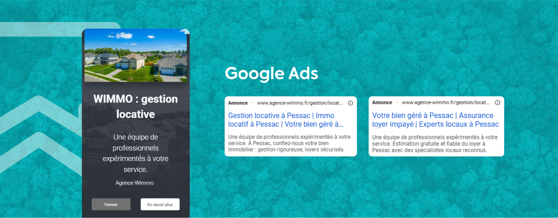 site wordpress agence digitale immobilier pessac gestion locative vente location