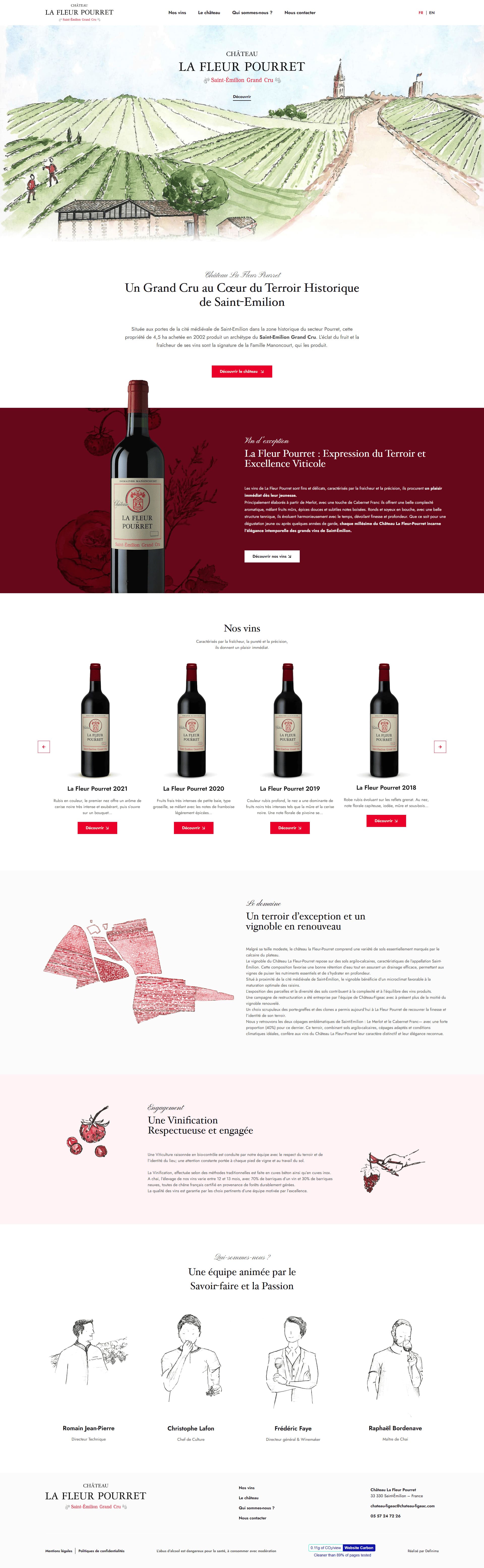château figeac site web éco conçu design graphique ux ui wordpress développement durable château figeac site web éco conçu design graphique ux ui wordpress développement durable