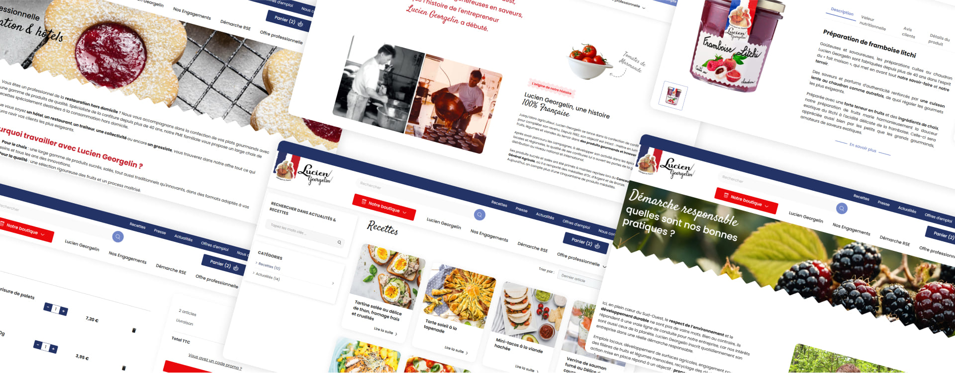 optimisation seo longue traine agroalimentaire lucien georgelin plan redirection prestashop