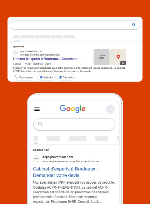 site internet institutionnel ACPR prevention identite visuelle campagne google ads