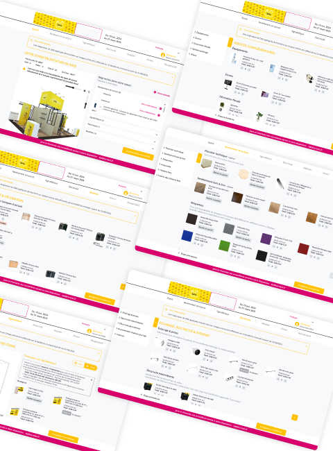 outil métier événementiel gestion exposants stands services personnalisés plateforme multilingue