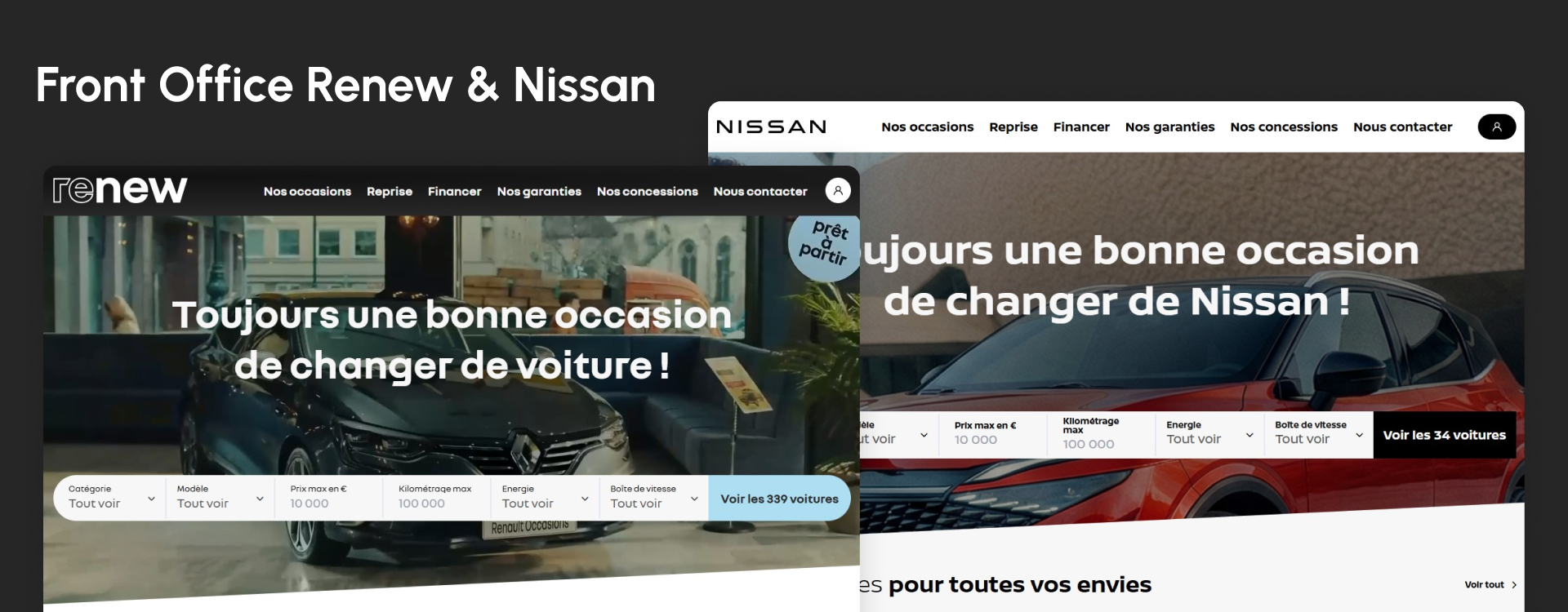 Site Symfony sur mesure Rousseau Automobile Carpole occasion gestion véhicules SEO optimisé