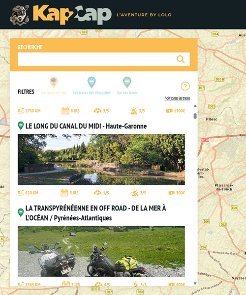 Maquettage UI UX design mobile application partage voyage aventure