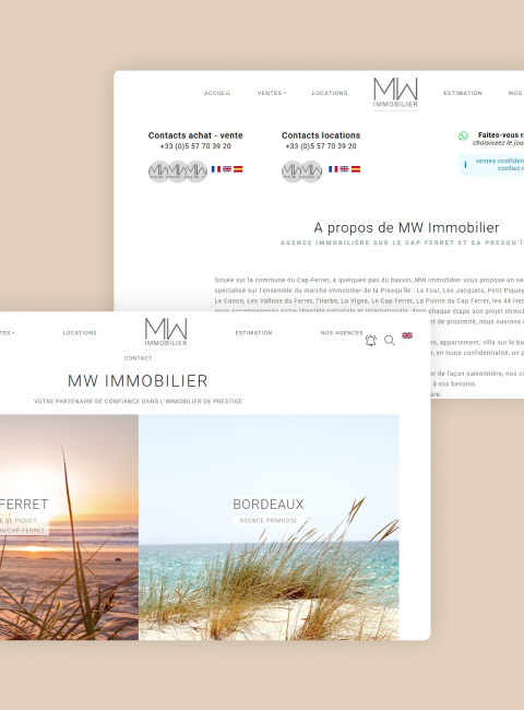 optimisation campagnes sea google ads site agence immobiliere cap ferret agence webmarketing