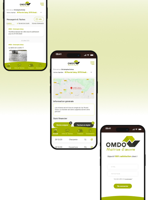Agence Definima Bordeaux developpement application mobile sur mesure OMDO