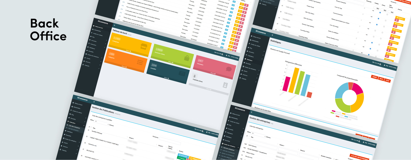 Design graphique moderne ergonomie mobile site vitrine sur mesure institutionnel territoire