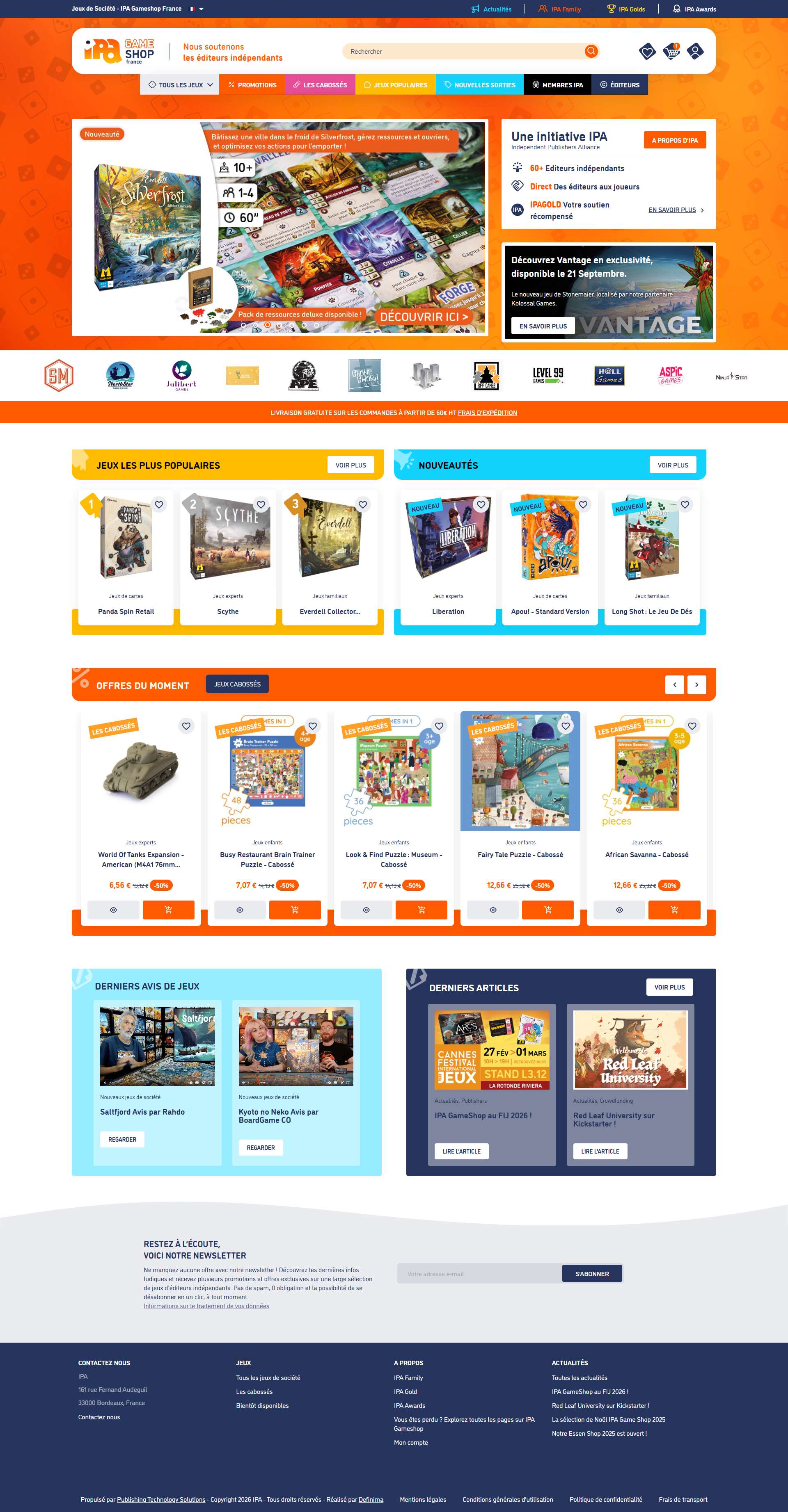 expertise prestashop bordeaux agence web creation boutique en ligne jeux plateau ipa game shop