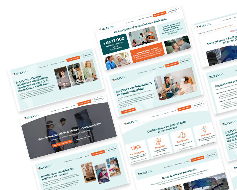 Acces CVL site internet WordPress Elementor newsletter Brevo santé numérique Centre-Val de Loire