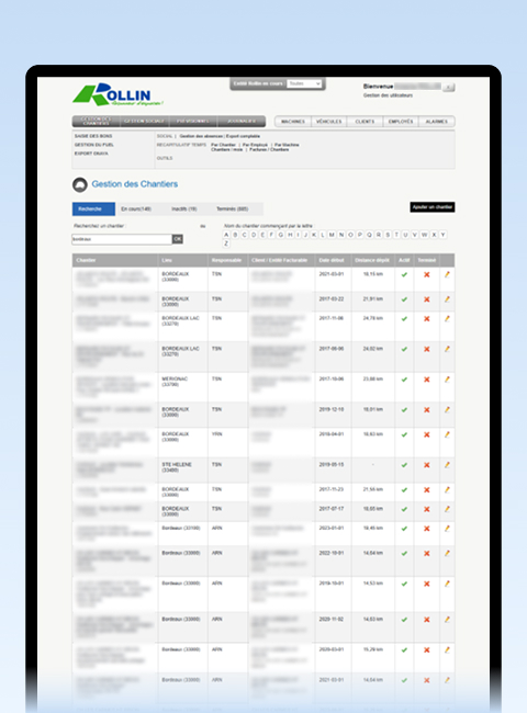 développement logiciel sur mesure BTP terrassement forestiers outil temps distance api google