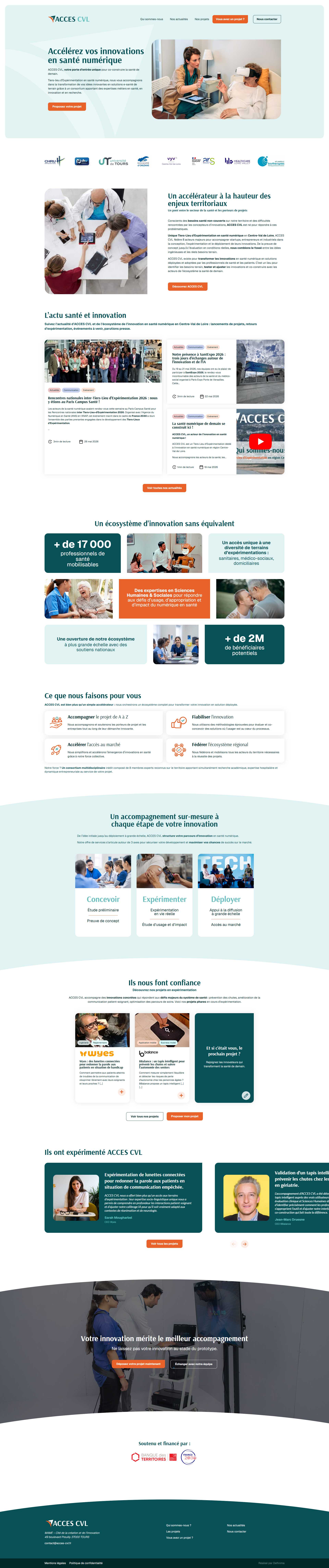 Développement site web Tiers-Lieu expérimentation santé site vitrine responsive SEO Yoast ACF
