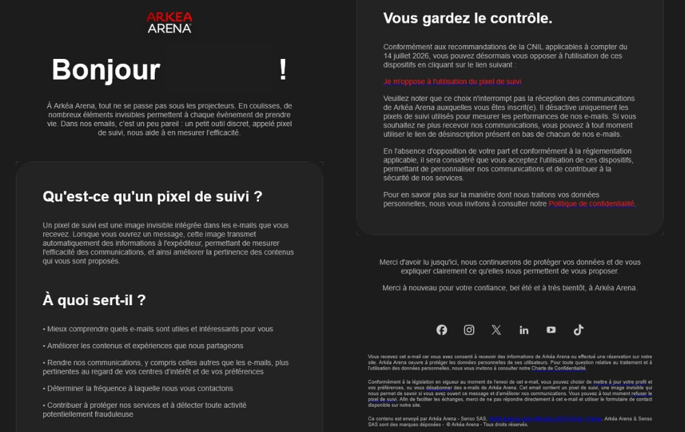Email Arkéa Arena : boostez votre acquisition digitale avec notre agence de communication bordeaux