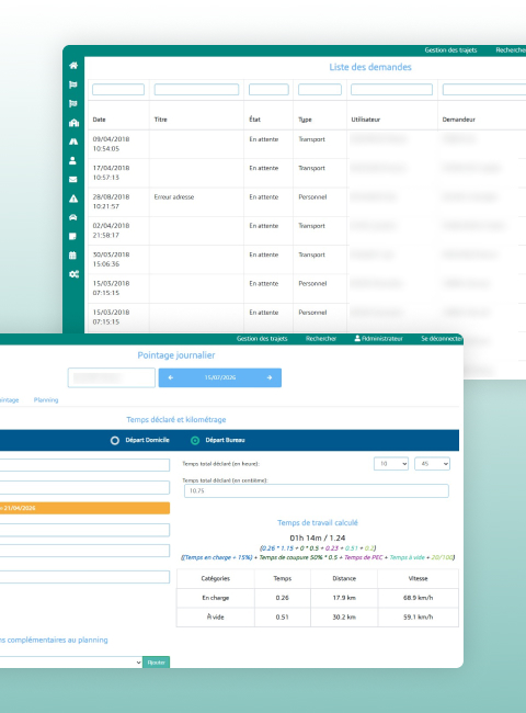Developpement specifique integration API Google Maps calcul itineraire temps reel gestion flottes chauffeurs
