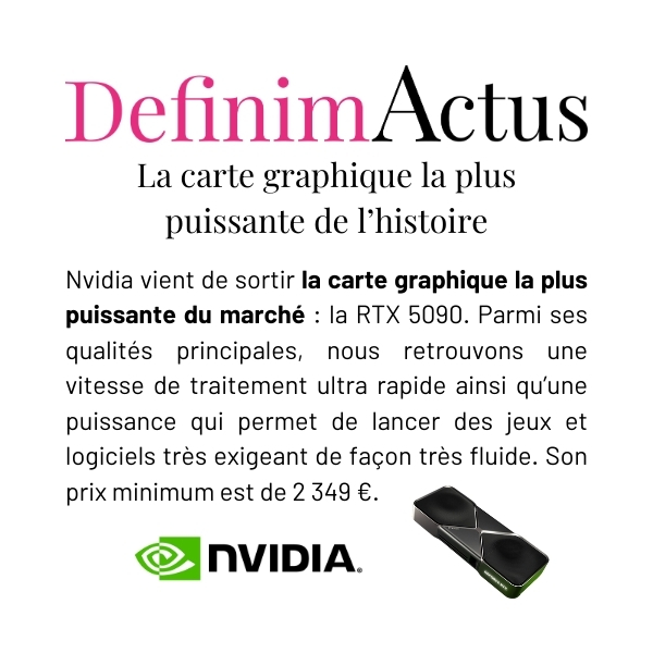Image de la carte graphique Nvidia RTX Pro 6000 dévoilée en mars 2025